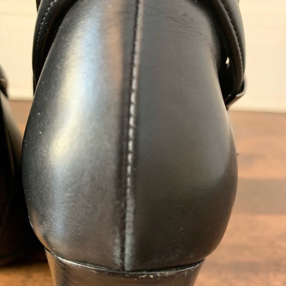 Tom Ford Black Leather ‘T’ Boots Size 36 - Picture 7 of 10